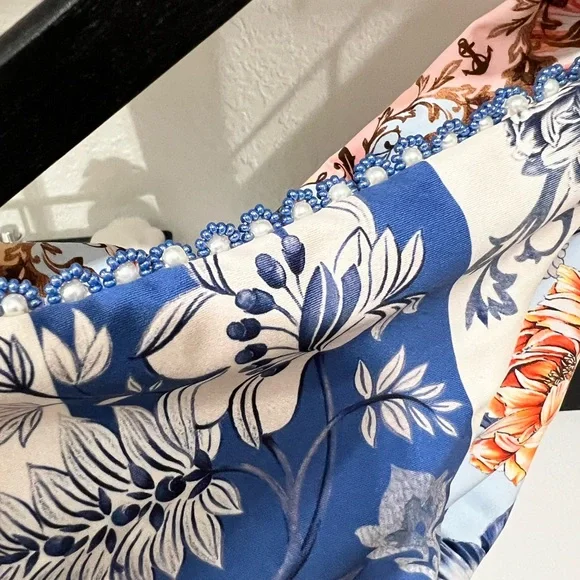 Aguabendita Alegria Reversible Floral Tie-Side Bikini Bottom - Picture 8 of 12